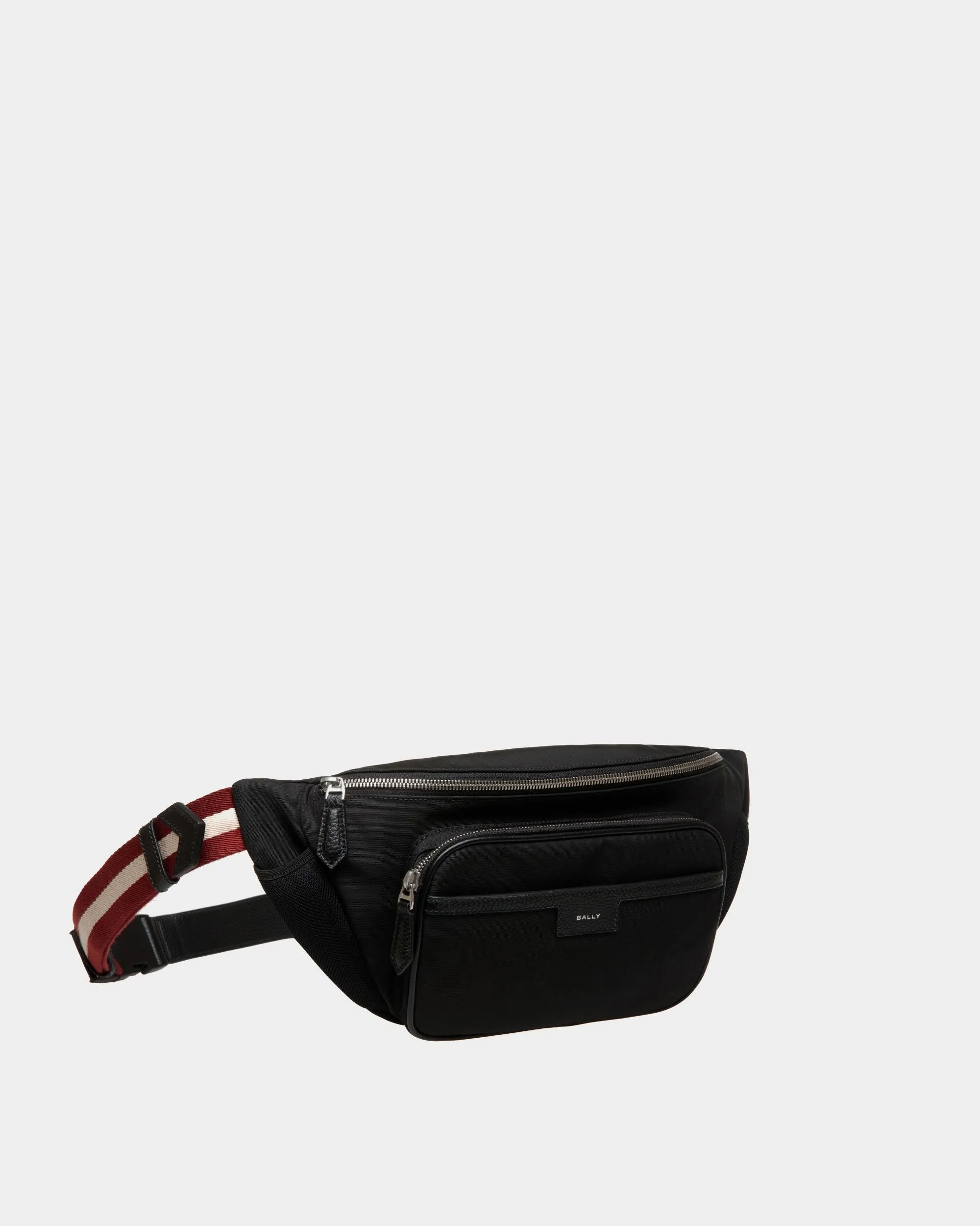 Code Belt Bag in Black Nylon 