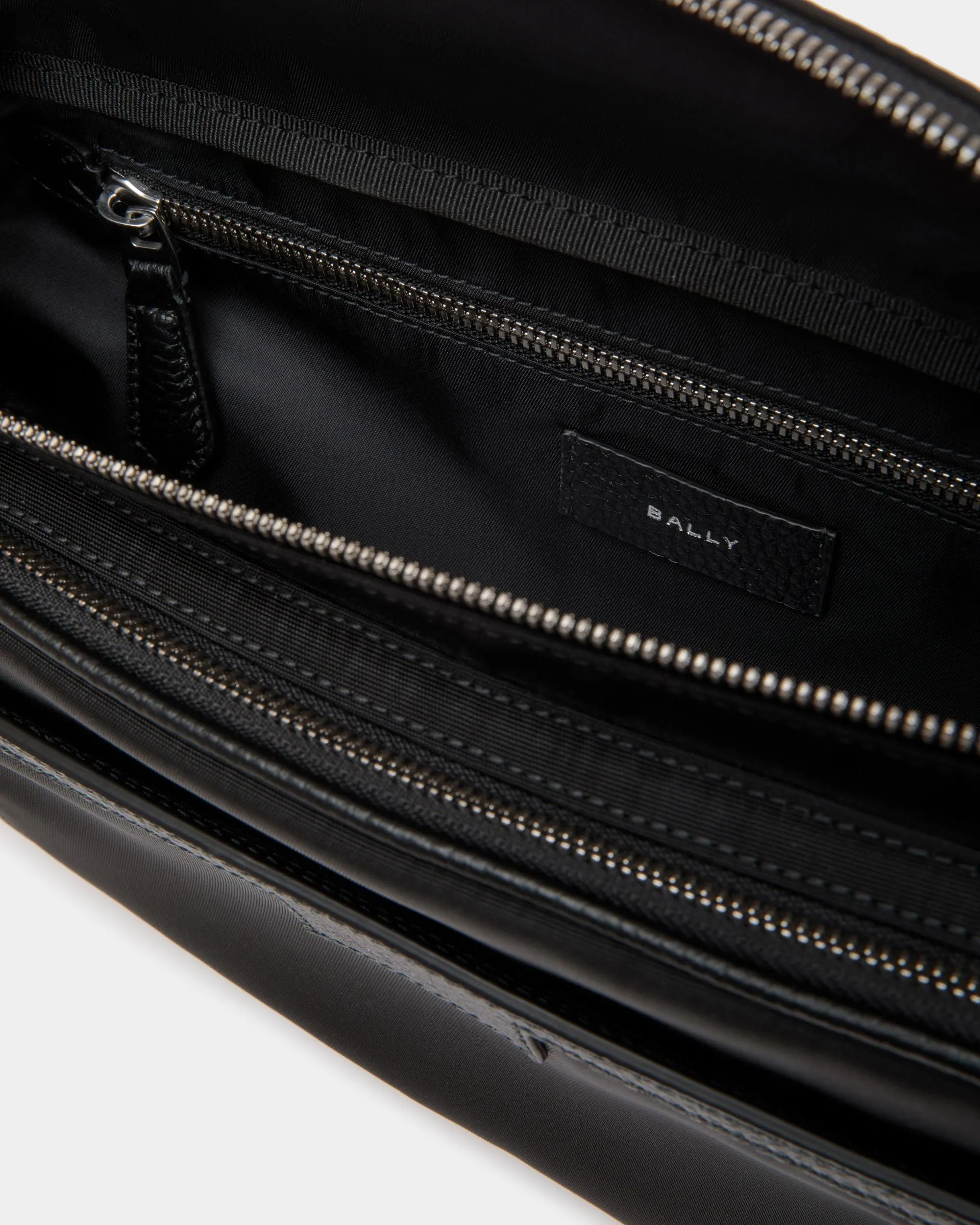 Code Belt Bag in Black Nylon 