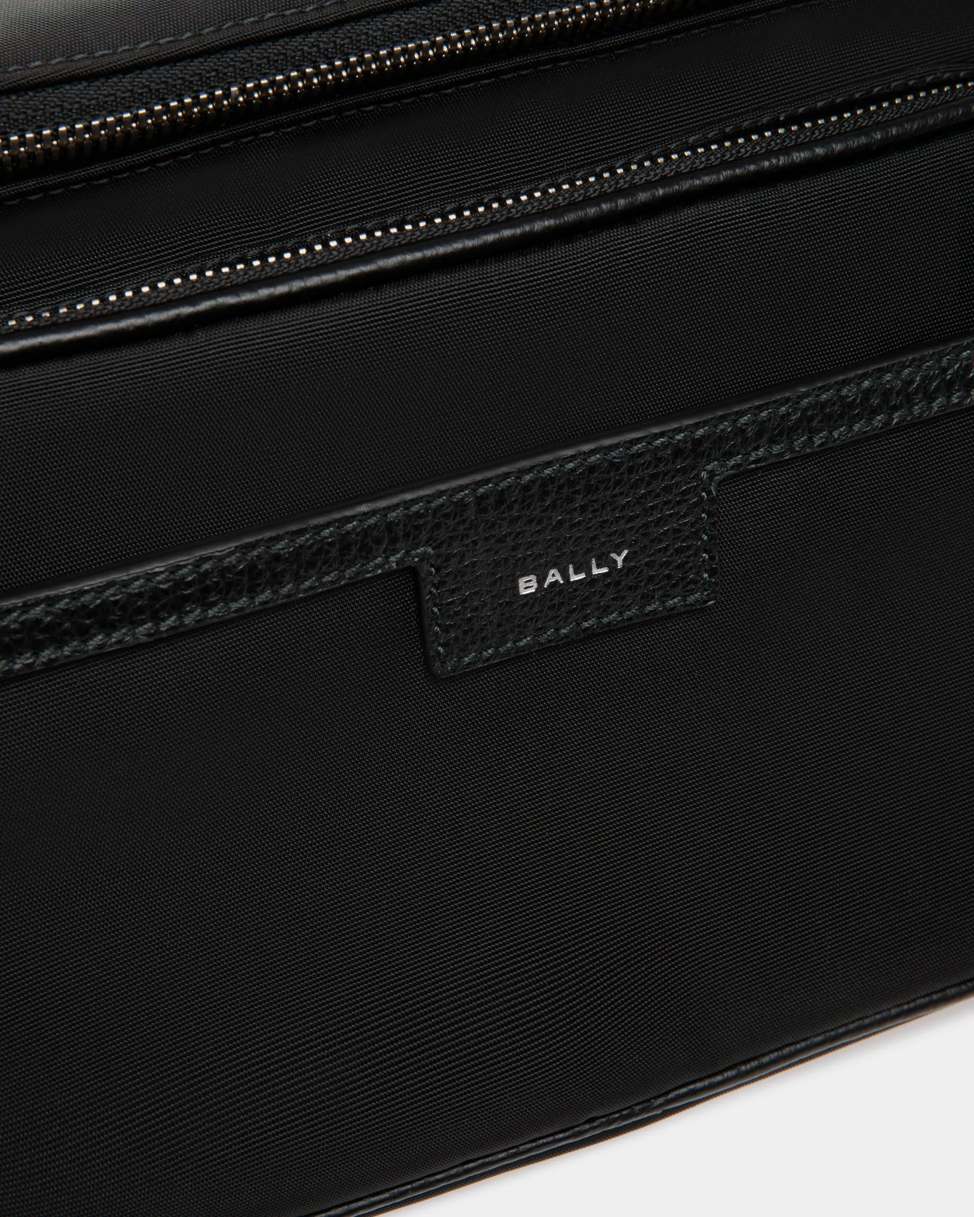 Code Belt Bag in Black Nylon 