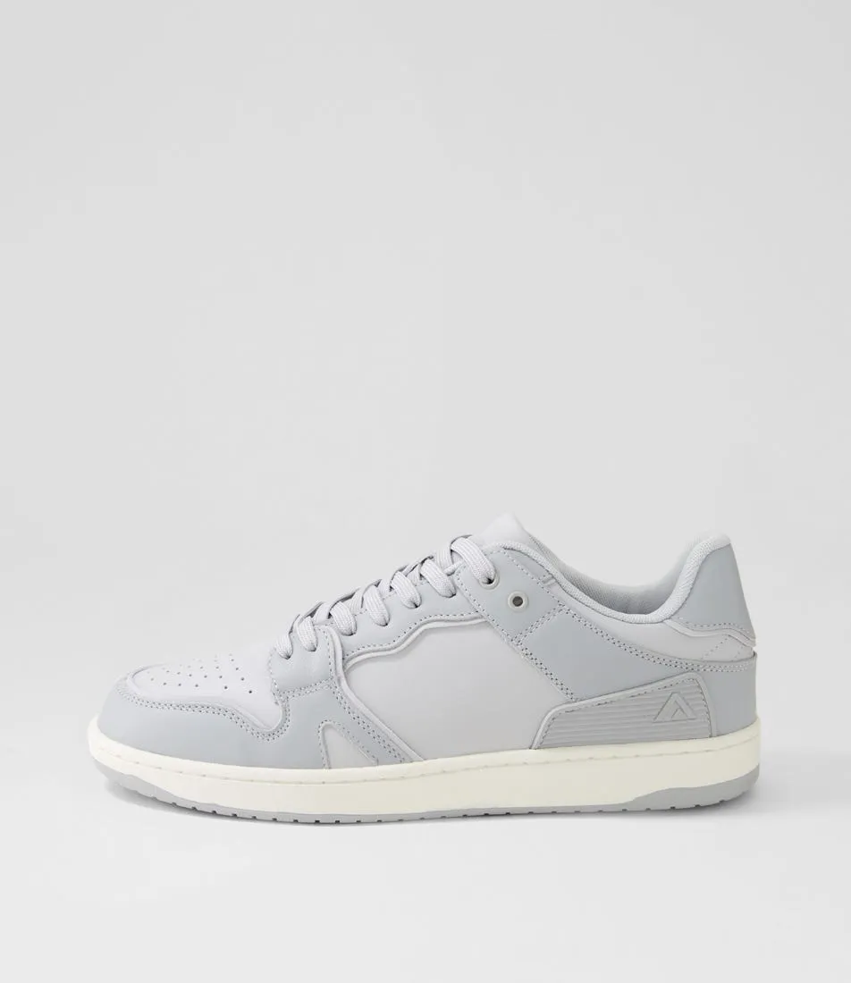 COLORADO Retro Light Grey Leather Sneakers