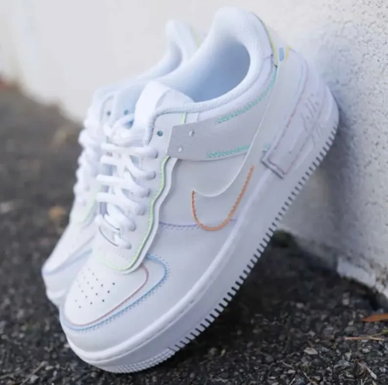 Colorful Custom Nike Air Force 1 Shadows