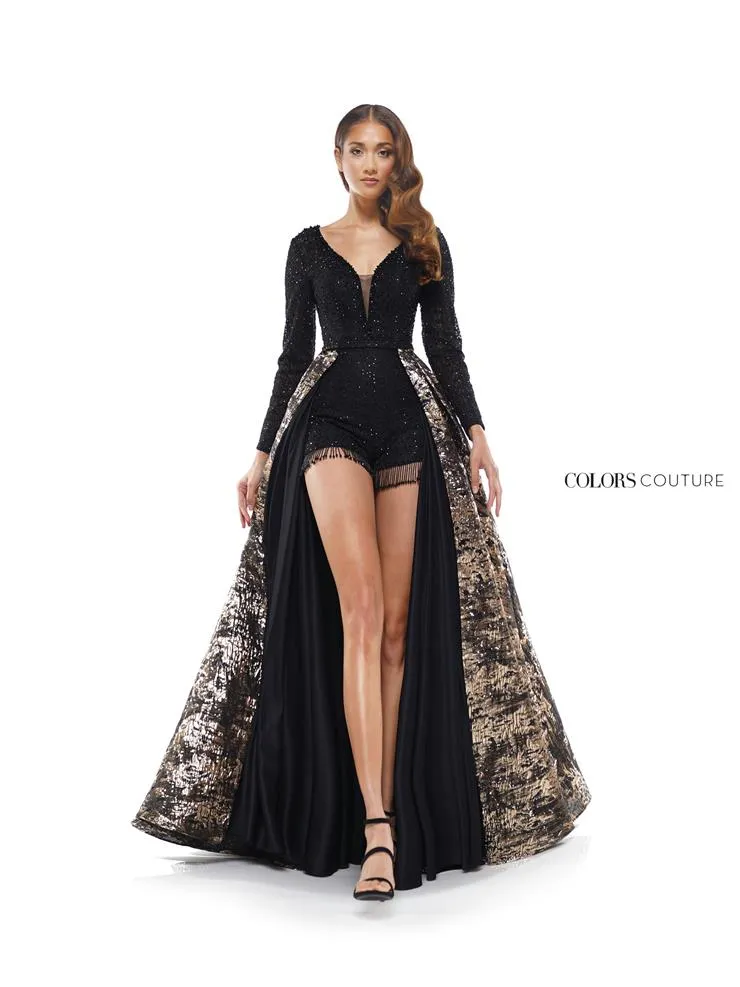 Colors Dress J130 - Beaded Lace Romper