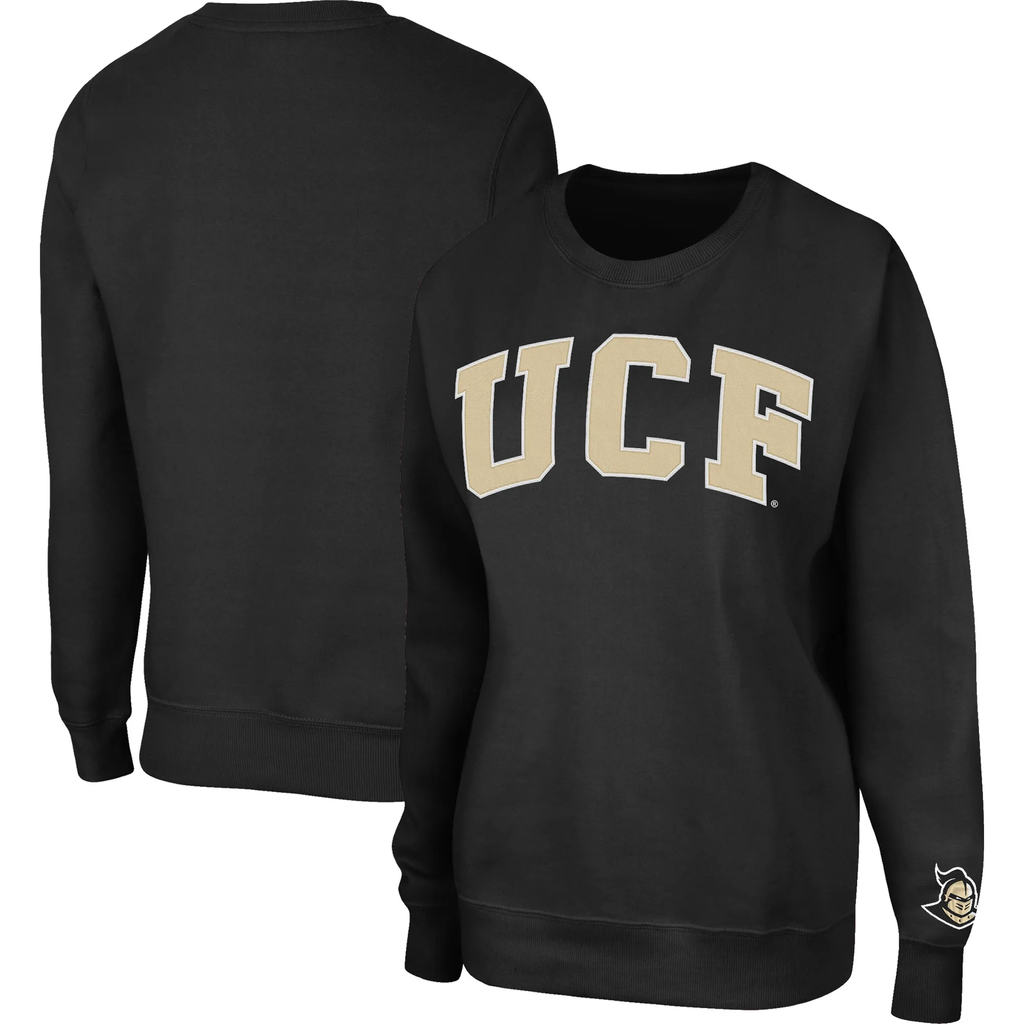 Colosseum UCF Knights Women's Black Campanile Logo Pullover Sweatshirt