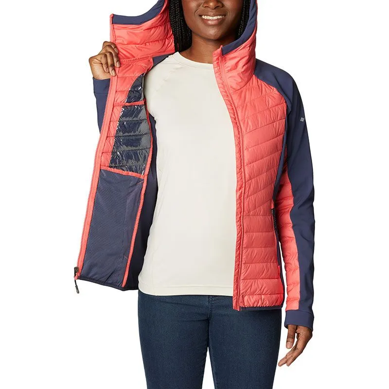 Columbia Women's Powder Lite™ Hybrid Hooded Jacket Blush Pink / Nocturnal