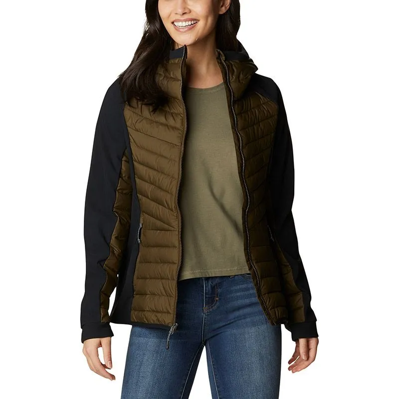 Columbia Women's Powder Lite™ Hybrid Hooded Jacket Olive Green / Black