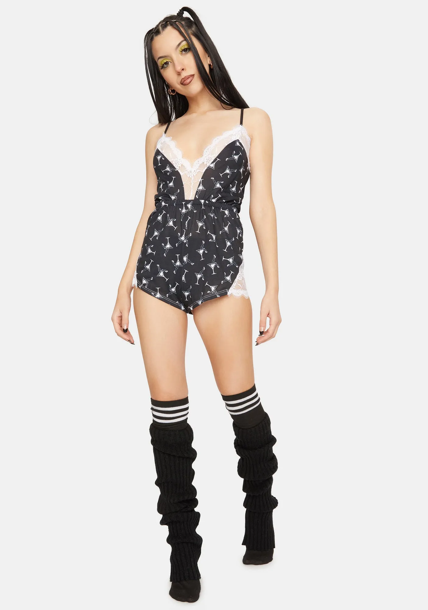 Come For A Nightcap Sleep Romper-