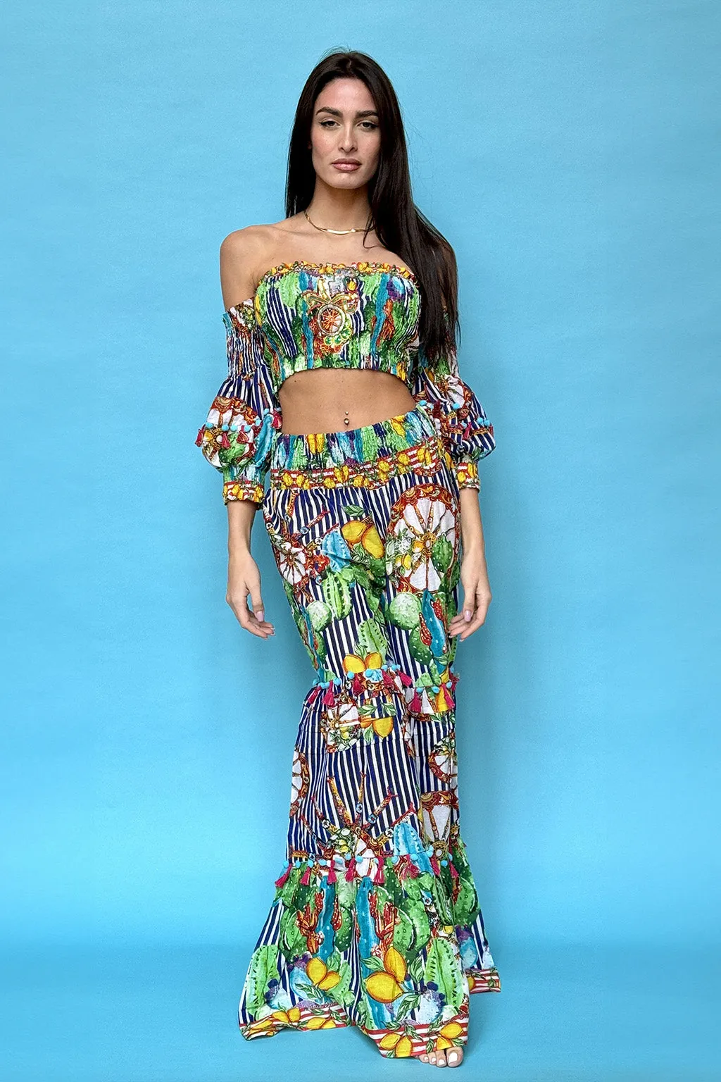 Completo top e pantaloni