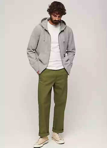Contrast Stitch Relax Zip Hoodie by Superdry | Look Again