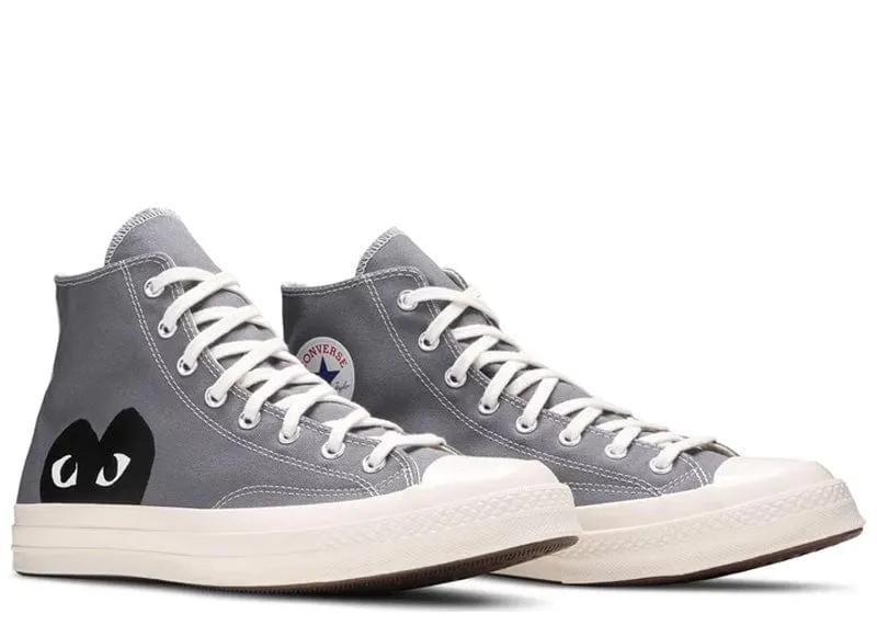 Converse Chuck 70 Hi x Comme des Garons PLAY ‘Steel Grey’