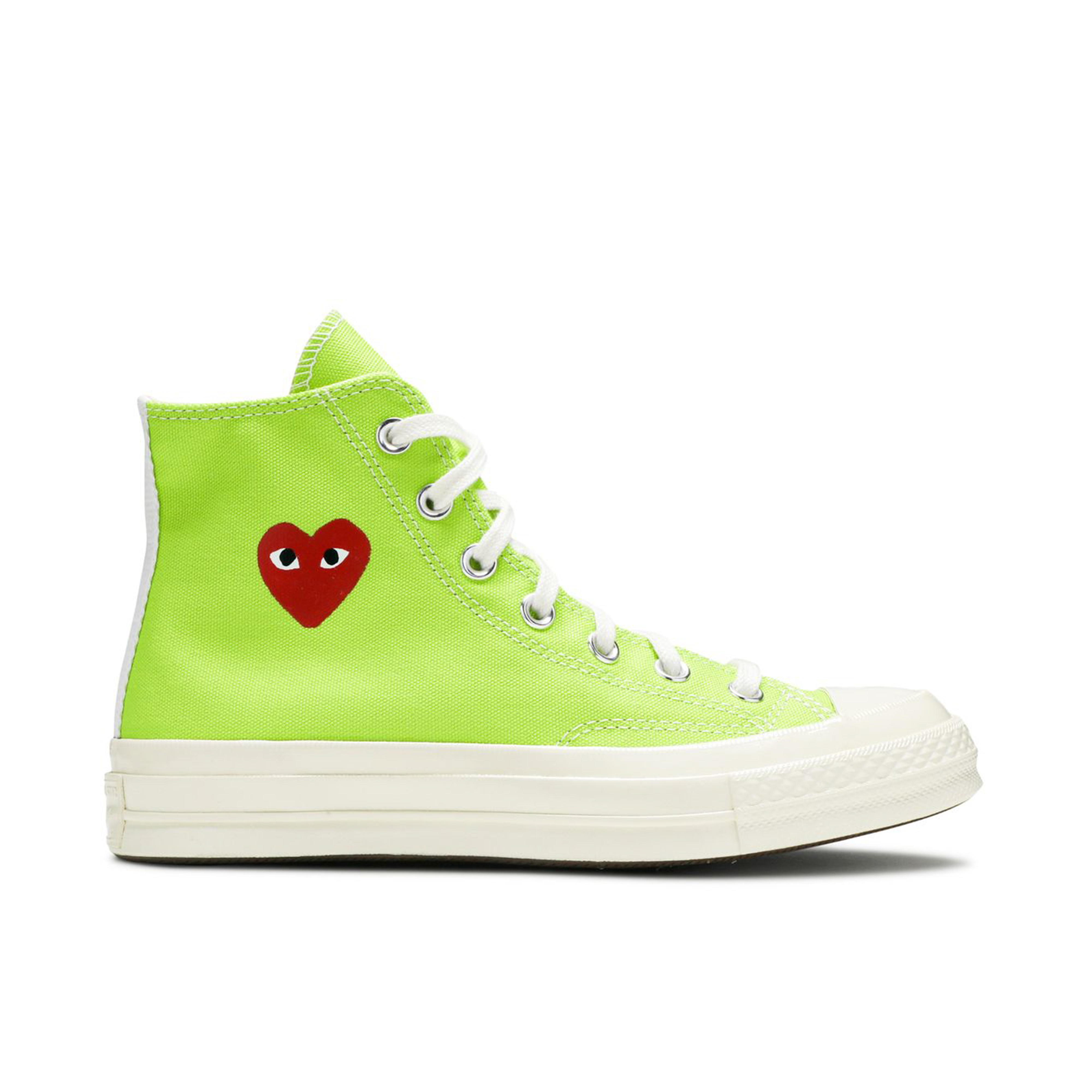 Converse Chuck Taylor All Star 70 Hi x Comme des Garcons PLAY Bright Green | 168299C | Laced