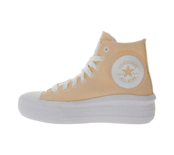 Converse Chuck Taylor All Star Move Baskets montantes pour femme avec patch logo brodé A06103C Abricot