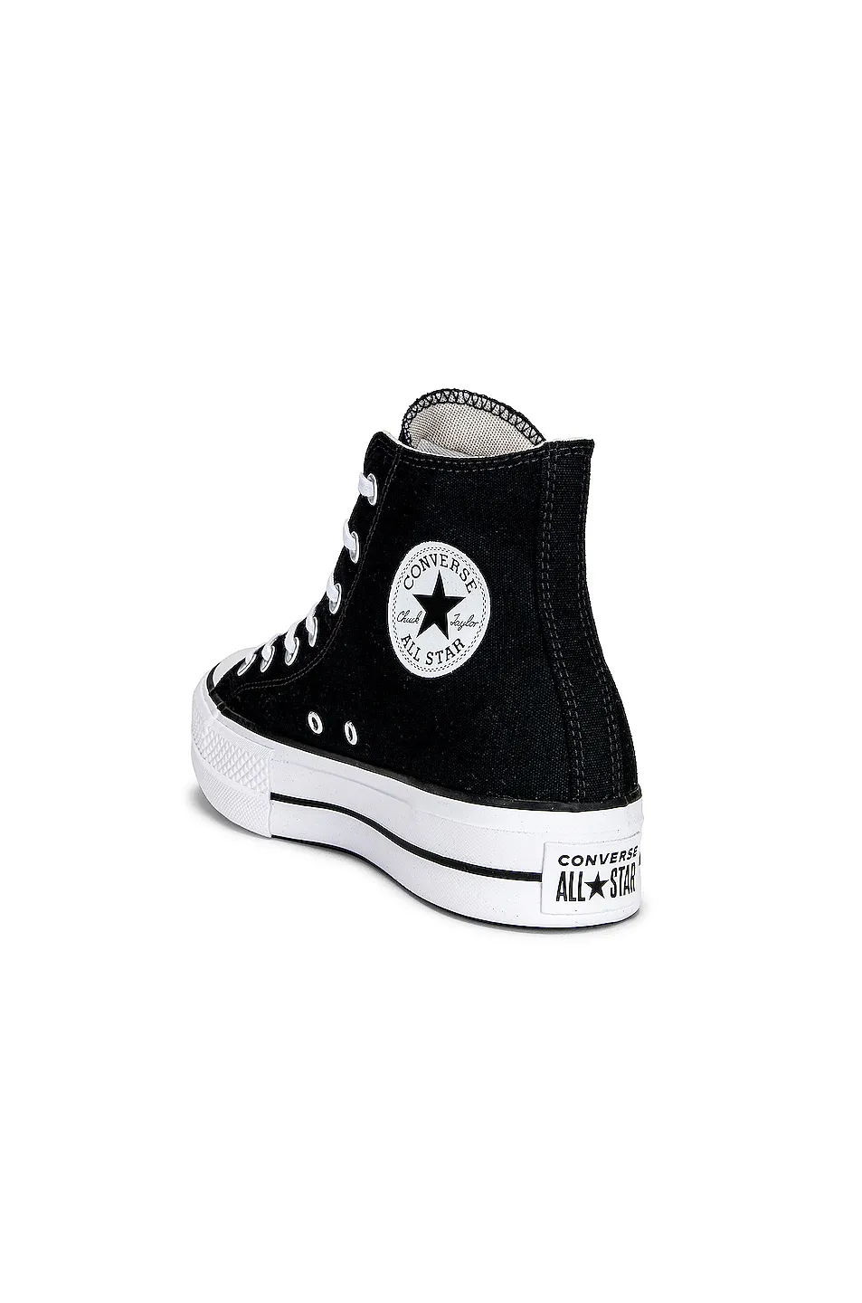 Converse Chuck Taylor All Star Platform Canvas In Black & White -        