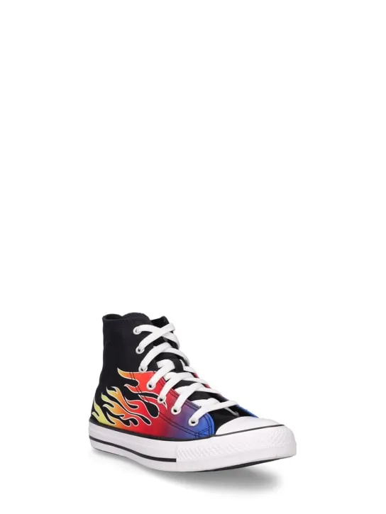 Converse   Flame printed lace-up high sneakers 