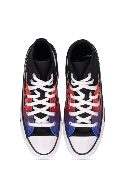 Converse   Flame printed lace-up high sneakers 