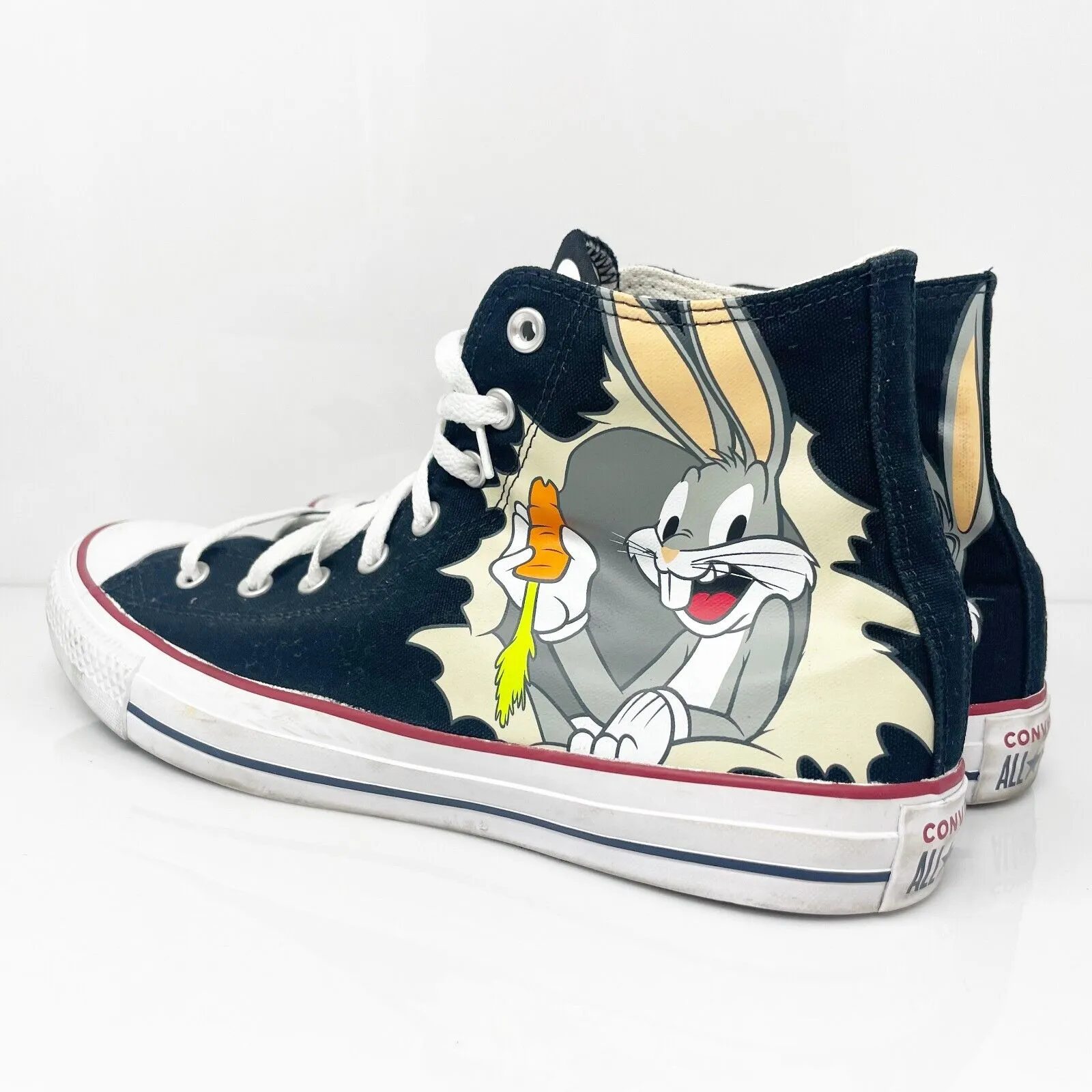 Converse Unisex Looney Tunes X 169225F Black Casual Sneakers Size M 12 W 14