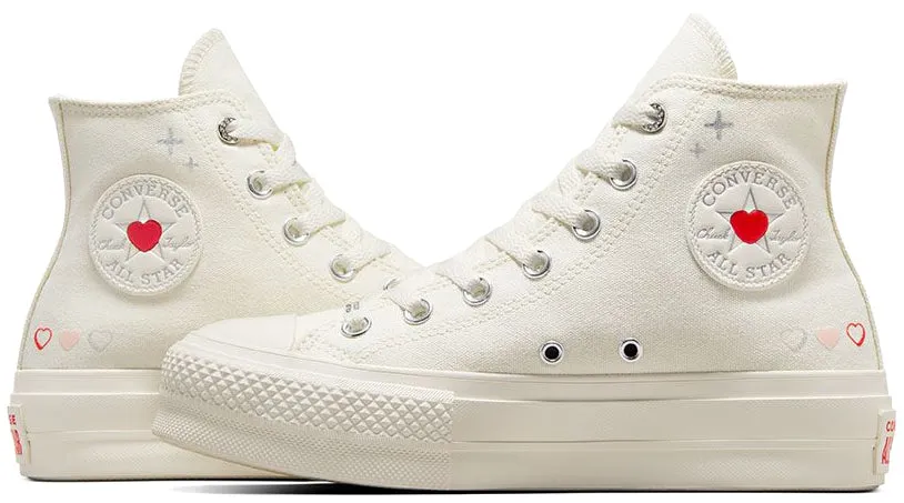 Converse Womens Chuck Taylor All Star Hi Top Lift Egret/Fever Dream/Egret