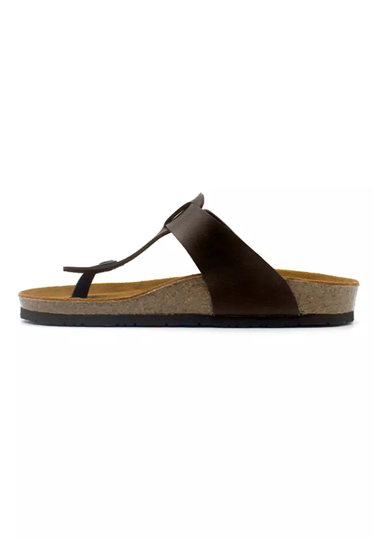 Copenhagen - Dark Brown Leather Sandals & Flip Flops