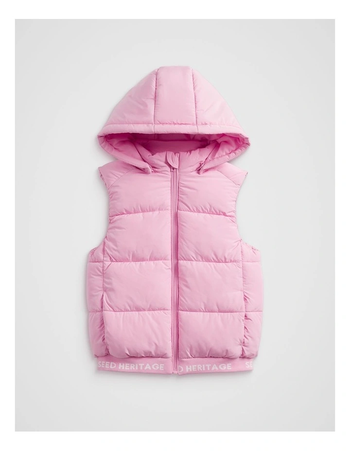 Core Logo Vest in Candy Pink