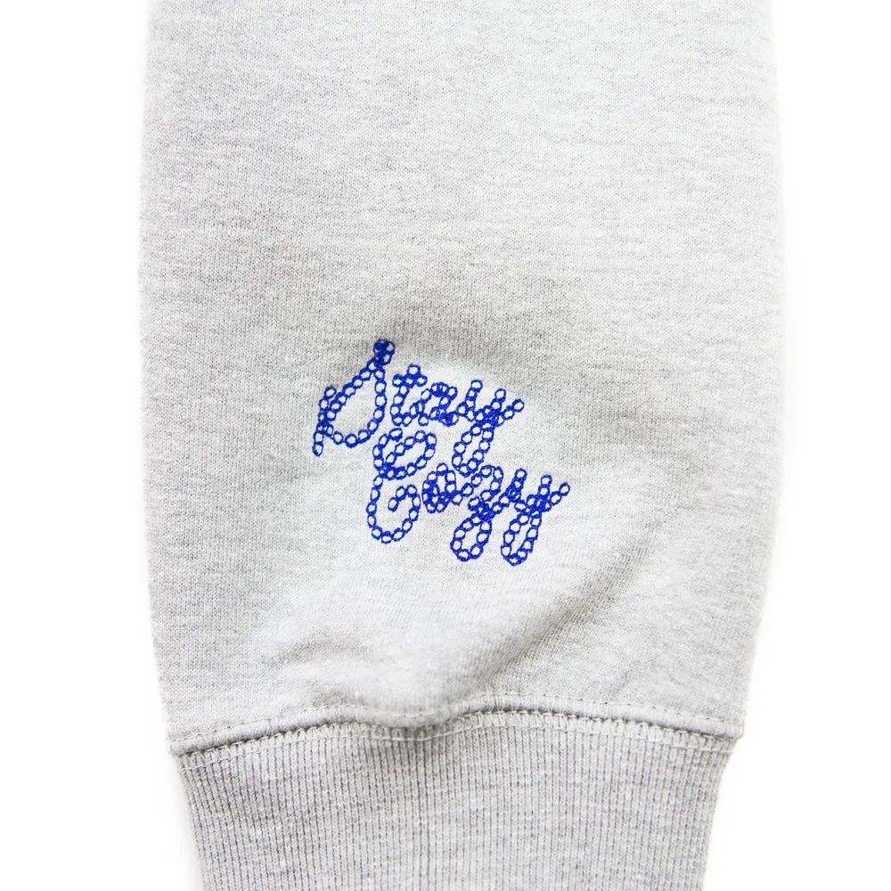 Corporate Chain Stitch Hoodie (Heather Grey/Blue)