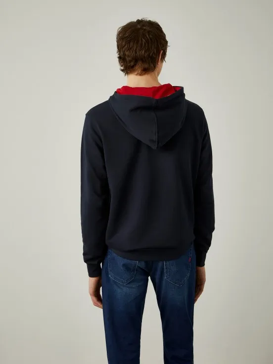 Cotton hooded sweatshirt