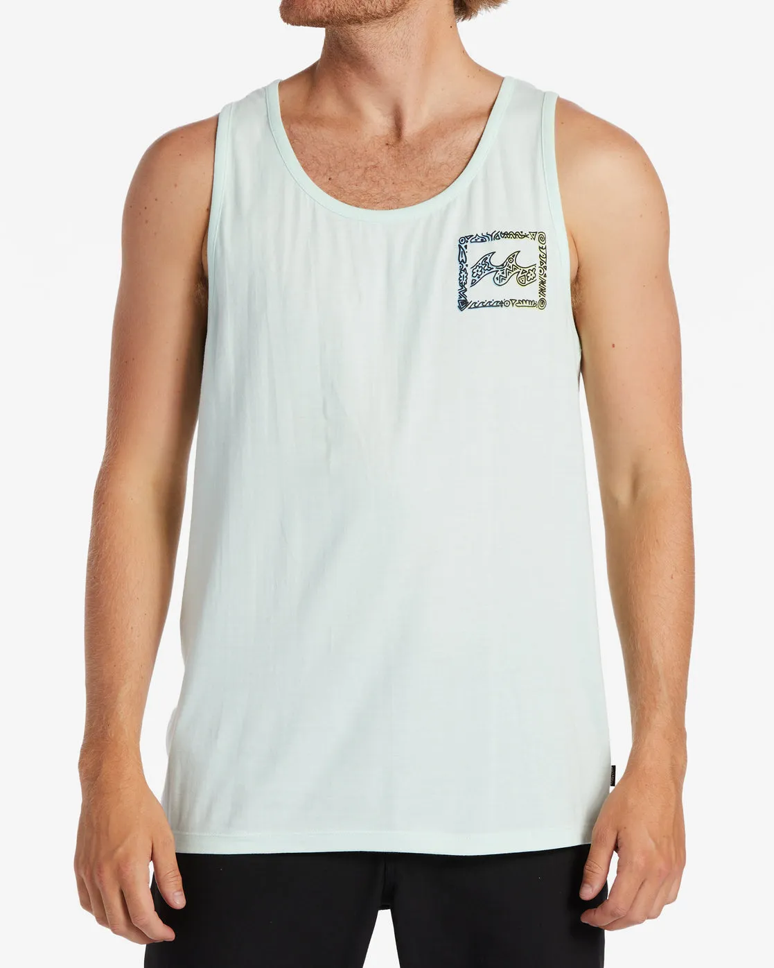 Crayon Wave Tank Top - Seaglass