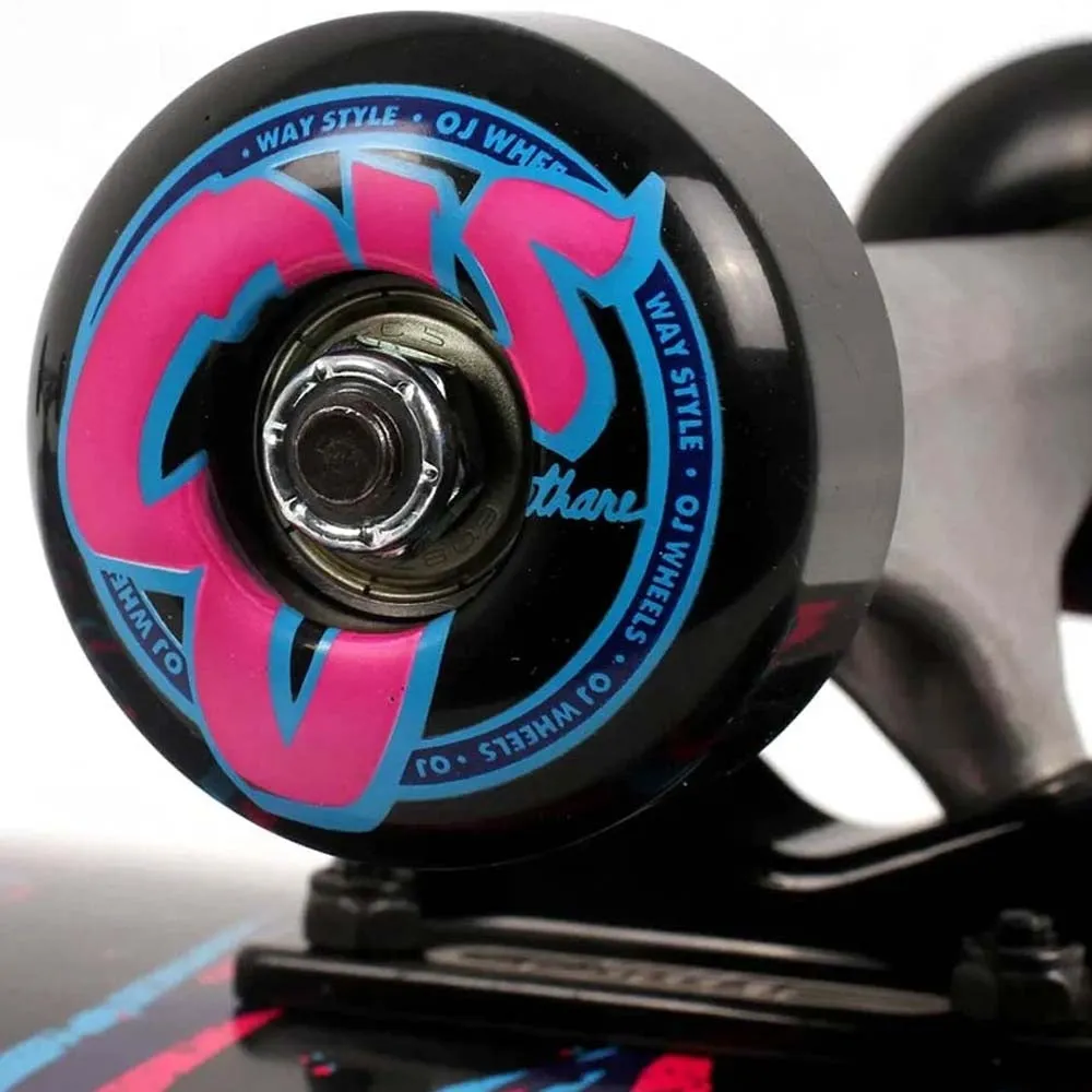 Creature 3D Logo Mini Factory Complete Skateboard Black 7.75