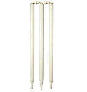 Cricket Stumps & Bails Set - Wooden Outdoor -