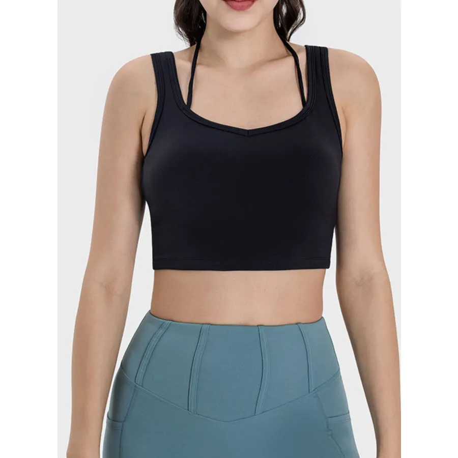 Crisscross Square Neck Active Tank