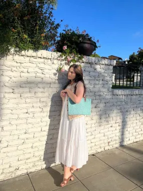 Crochet Shoulder Bag - Sea Water
