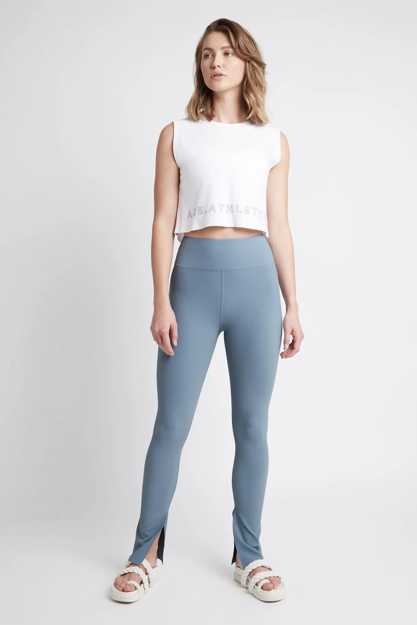 Cropped Split Back Tank 112 -          