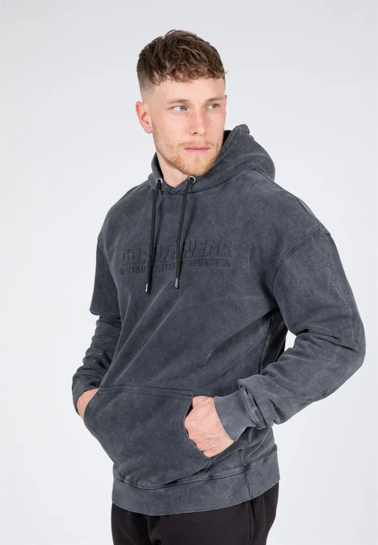 Crowley Men's Oversized Hoodie - Washed Gray - 2XL Gorilla Wear