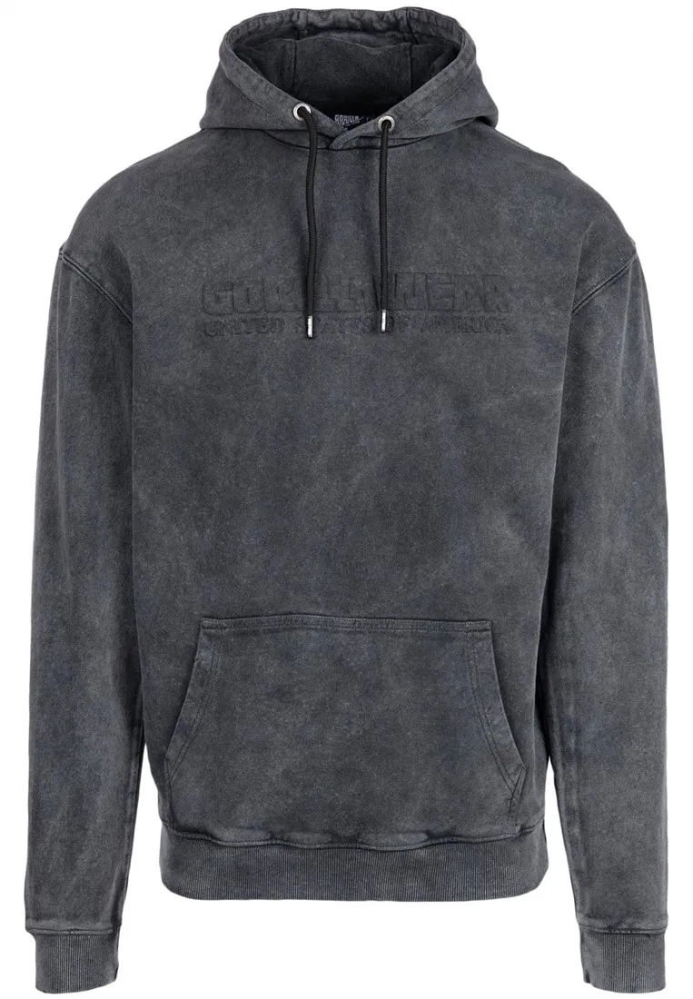 Crowley Men's Oversized Hoodie - Washed Gray - 3XL Gorilla Wear