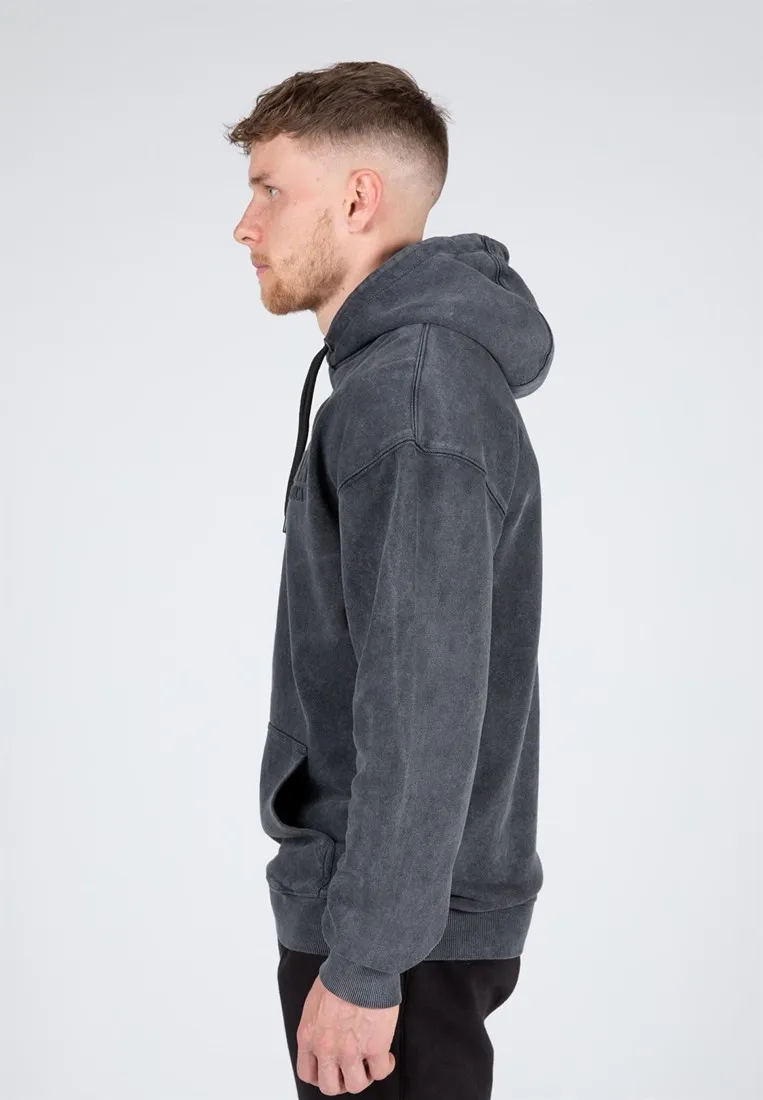 Crowley Men's Oversized Hoodie - Washed Gray - L Gorilla Wear