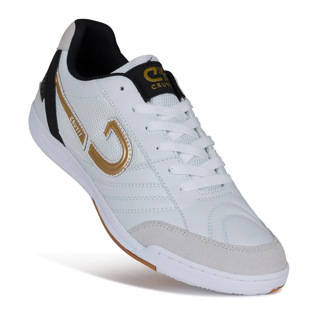 Cruyff - Libra Indoor Futsal Shoes (IN) - White/ Gold