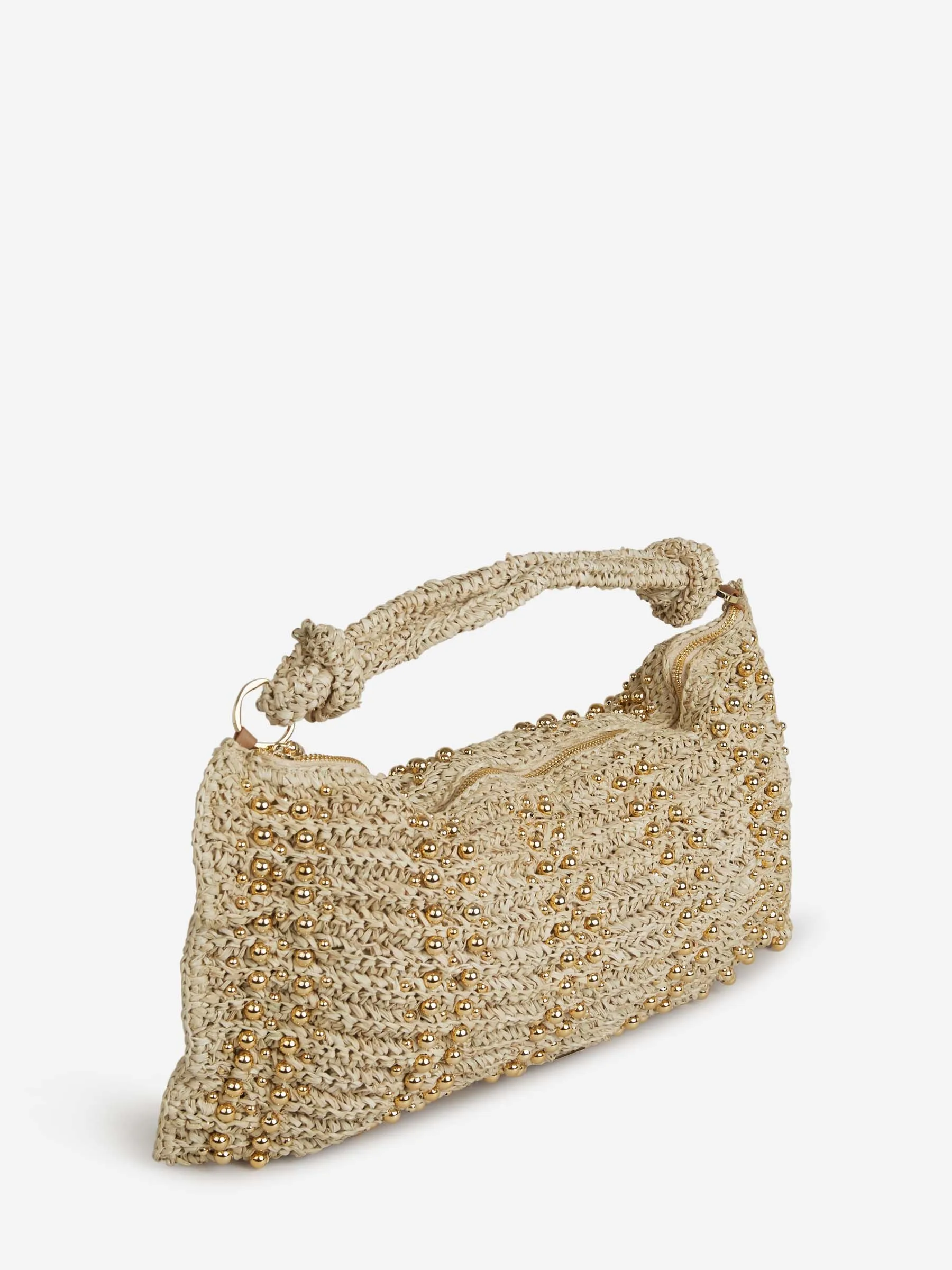 Cult Gaia Hera Raffia Shoulder Bag 