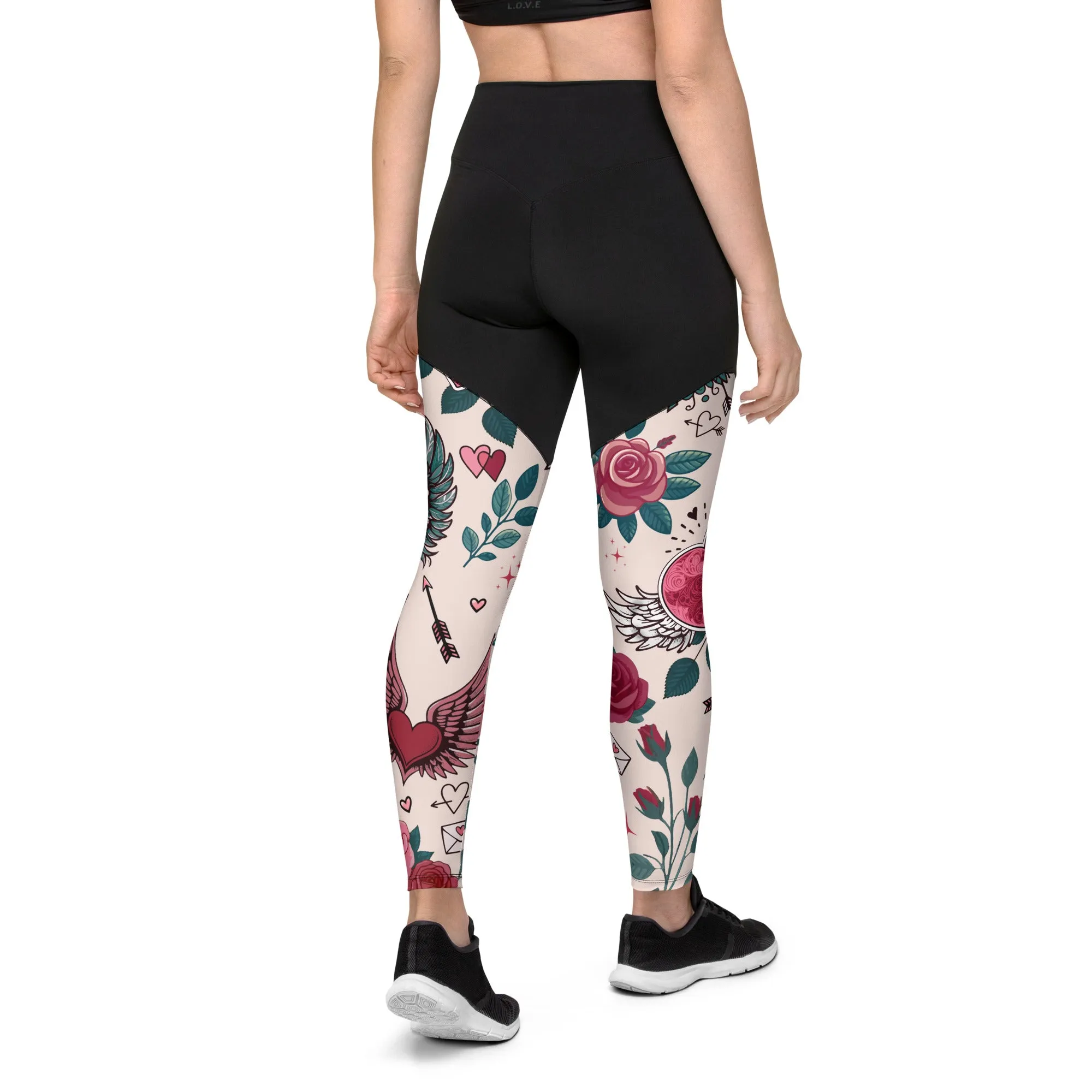 Cute Valentine Compression Leggings