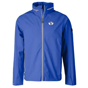 Cutter & Buck BYU Cougars Blue Vapor Full-Zip Rain Jacket