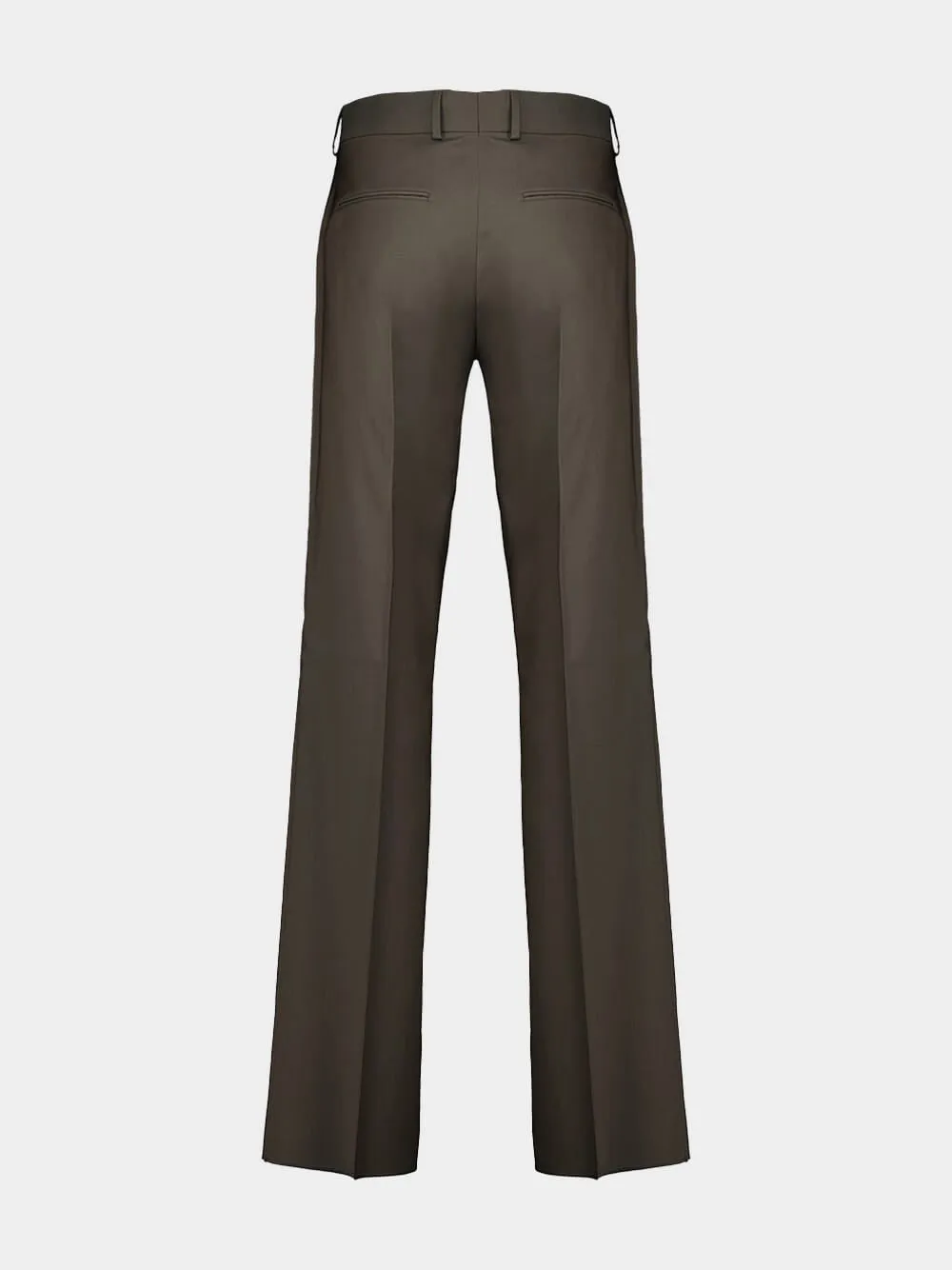 Cypress Green Wool Trousers