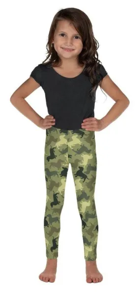 Dachshund Camo Kid's Leggings