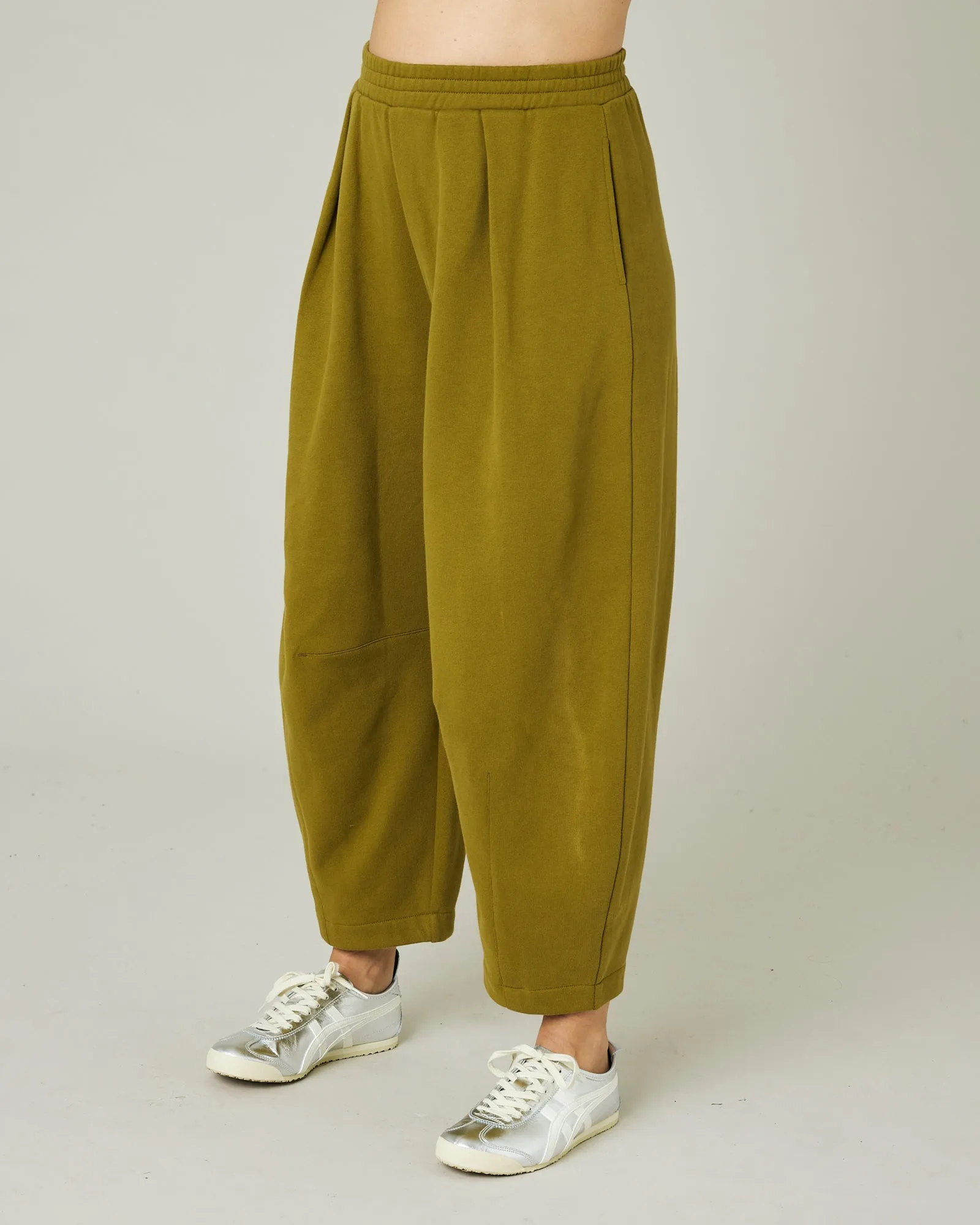 Daisy Golden Olive Organic Cotton Trousers