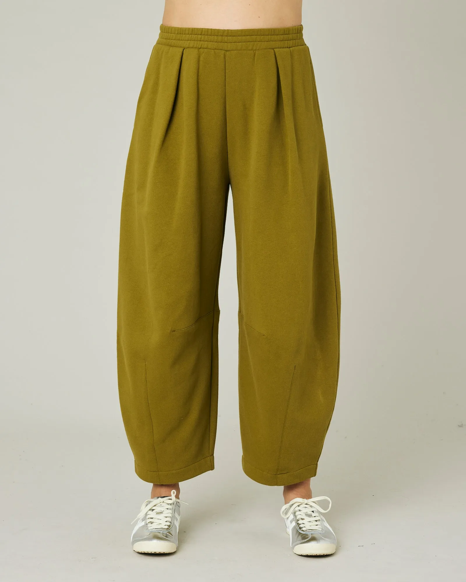 Daisy Golden Olive Organic Cotton Trousers