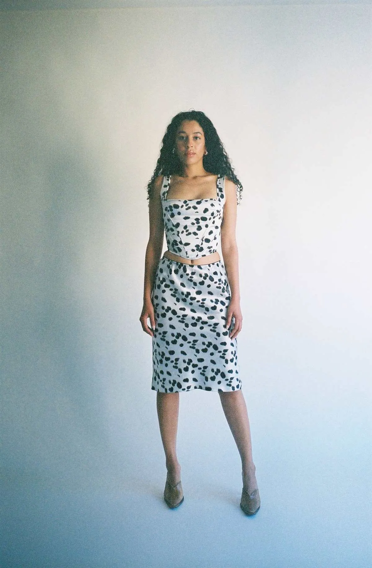 Dalmation Slip Skirt - multi