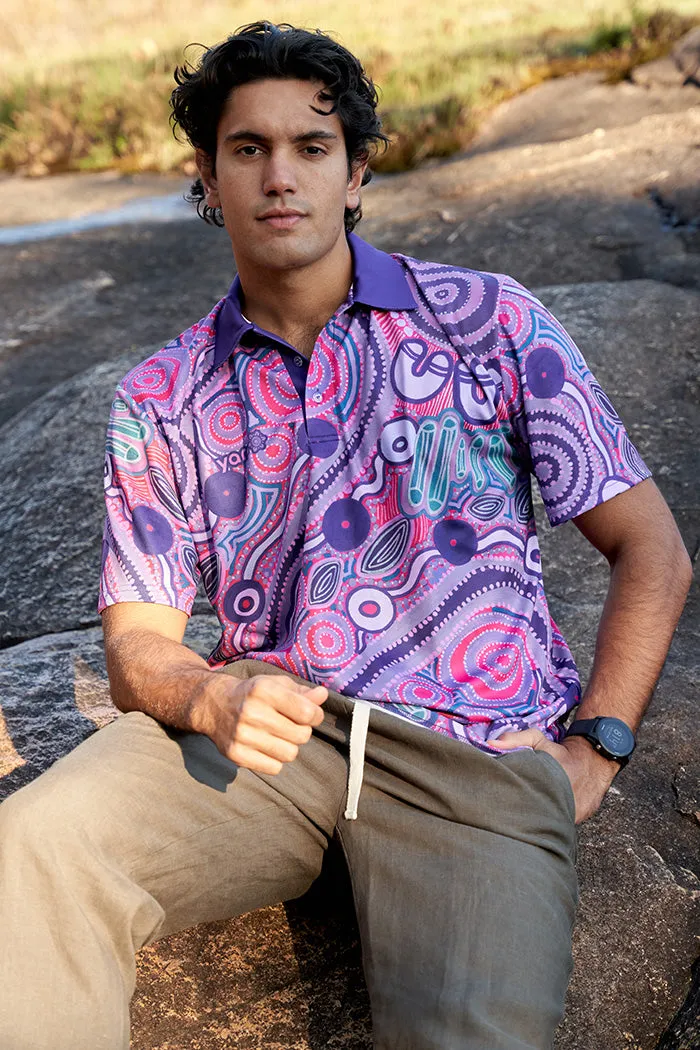Danjoo (Purple) UPF50+ Unisex Polo Shirt
