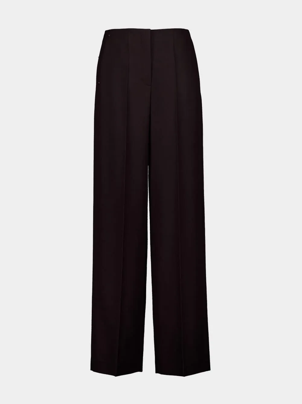 Dark Purple Wool Trousers