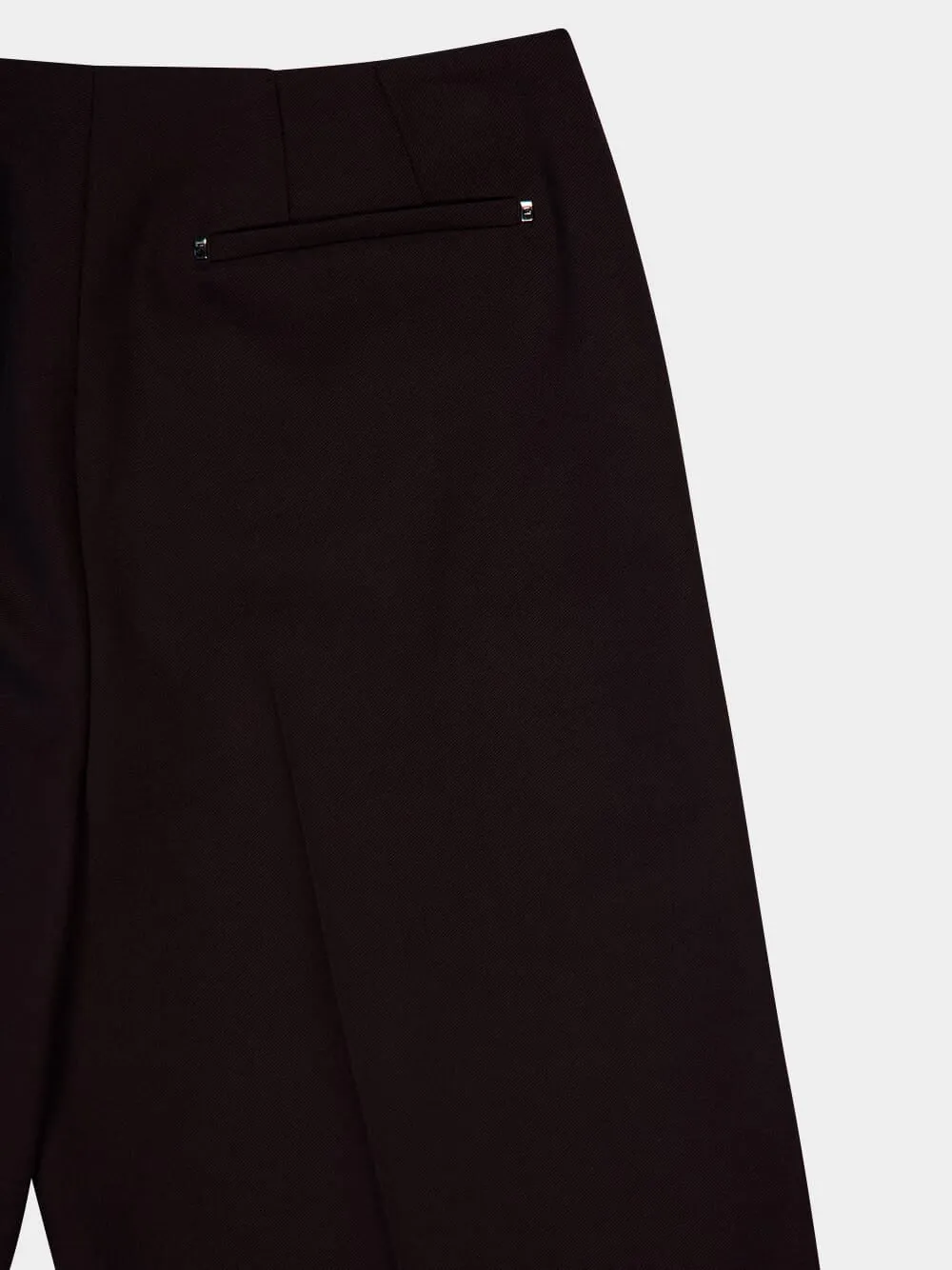 Dark Purple Wool Trousers