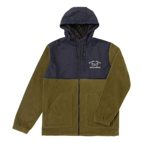 Dark Seas Grundens Waghorn Hooded Fleece - Army