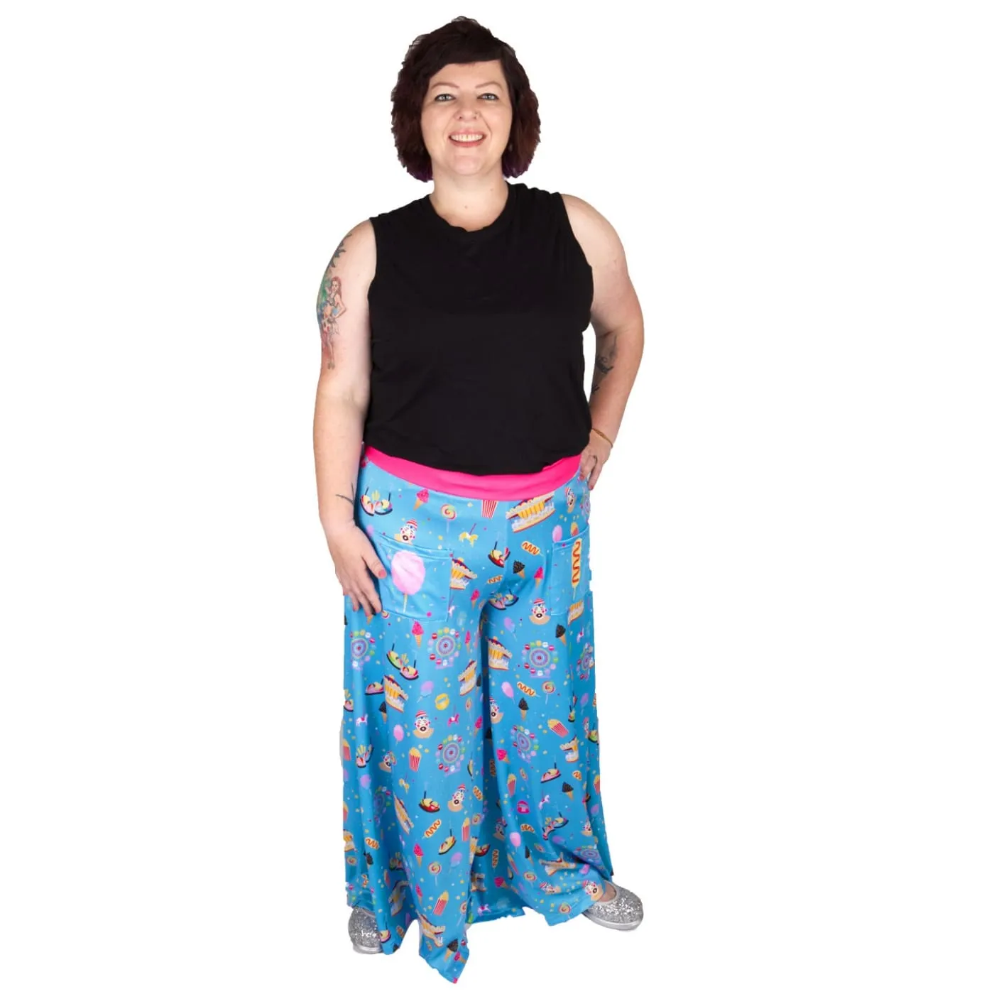 Day At The Fair Wide Leg Pants With Pockets
