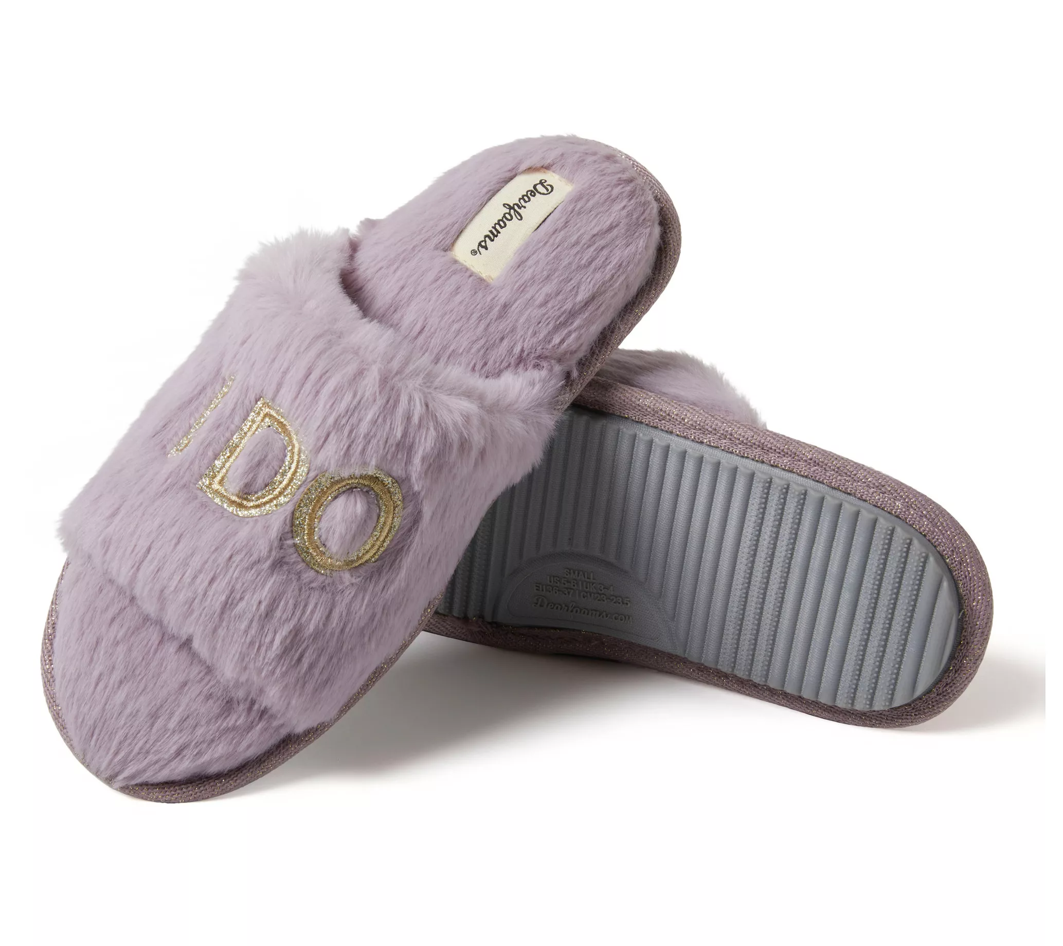 Dearfoams Women's Bride & Bridesmaids I Do Slide Slipper