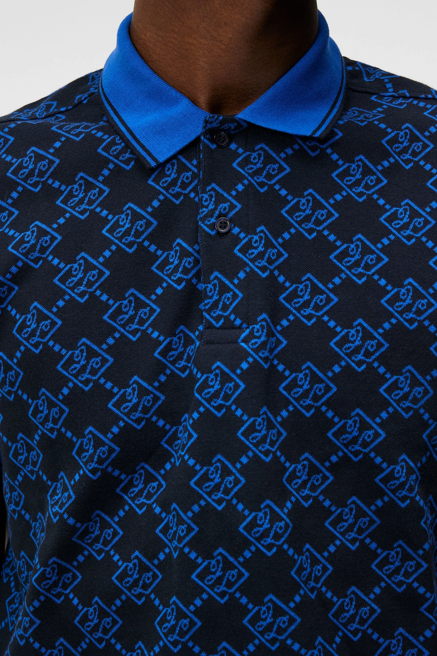 Deklan Jacquard Polo / JL Navy
