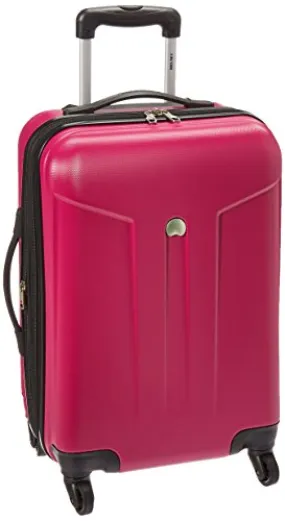 Delsey Comete 20-Inch Expandable Carry On Spinner Luggage - Fuschia